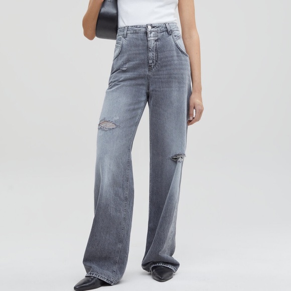 Free People Closed A Better Blue Edison gray size 32 - Picture 3 of 14